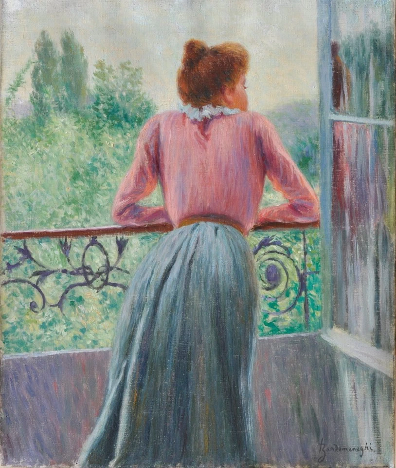 Donna al balcone - Società di Belle Arti, Viareggio (Lucca), Italia